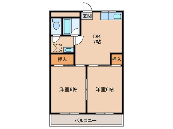 ファミュ那珂川の物件間取画像